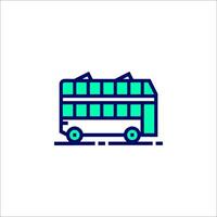 A bus icon on a white background vector