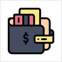 Wallet icon illustration vector