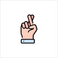 A hand with a peace sign in the middle of it vector