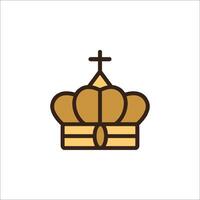 A crown icon on a white background vector