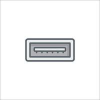 Usb drive icon isolated on white background vector