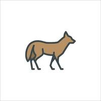 A fox icon on a white background vector
