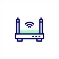 A wifi router icon on a white background vector