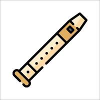 A pencil with a hole in it on a white background vector