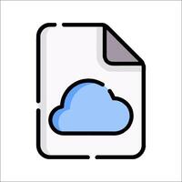 Cloud icon illustration vector