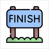 Finish line icon vector