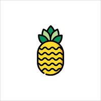 A pineapple icon on a white background vector