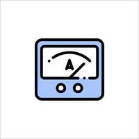An icon of a meter on a white background vector