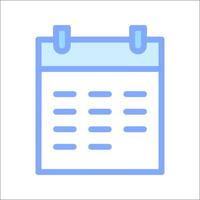 A calendar icon on a white background vector