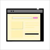A web page with a button and a button vector