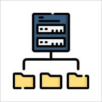 File server icon vector