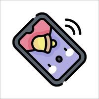A phone with a microphone and a speaker icon vector