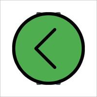 A green arrow pointing in a circle vector