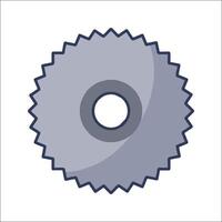 A circular saw blade icon on a white background vector