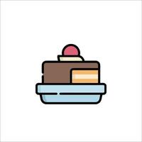 Cake icon illustration vector