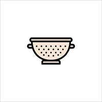 A colander icon on a white background vector