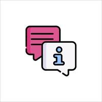 A chat icon with a person in it vector