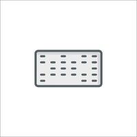 A keyboard icon on a white background vector