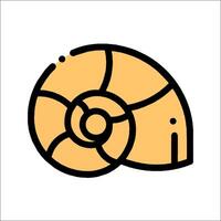 A snail icon on a white background vector