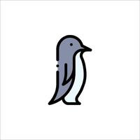A penguin icon on a white background vector