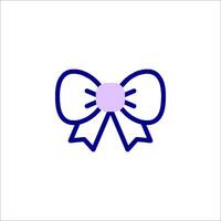 A bow icon on a white background vector
