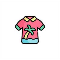 A shirt with a palm tree on it vector