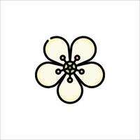 A flower icon with a white background vector