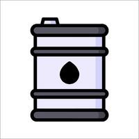 A barrel of oil with a drop of oil inside vector