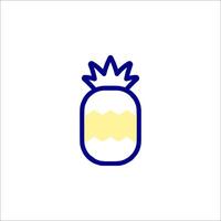 A pineapple icon on a white background vector