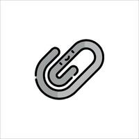 A paper clip icon on a white background vector