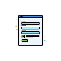 A line drawing of a document with a checkbox vector