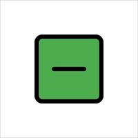 A square with a black line on it vector