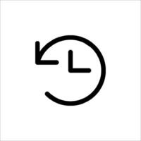 A clock icon with a circle around it vector