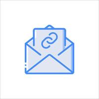 Email link icon illustration vector