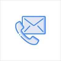 Email and phone icon vector