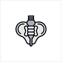 An ear plug icon on a white background vector