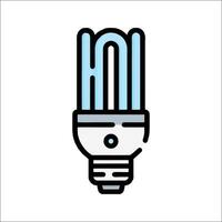 A light bulb icon on a white background vector