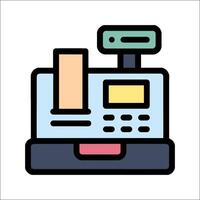 Cash register icon illustration vector