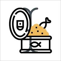 A fish in a box with a lid on it vector
