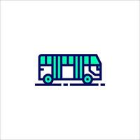 Bus icon, line style, illustration vector