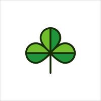 A four leaf clover icon on a white background vector