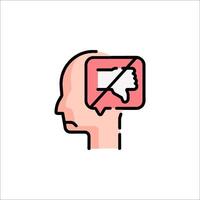 No emotion icon, no emotion illustration vector