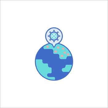 A globe with a globe icon and a globe icon vector