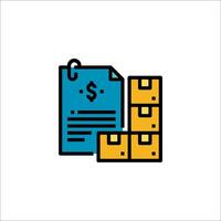 A file folder with a dollar sign on it vector