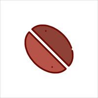 Coffee bean icon vector