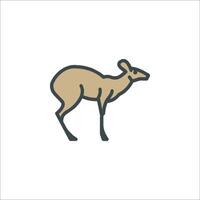 A deer icon on a white background vector