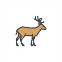 A deer icon on a white background vector