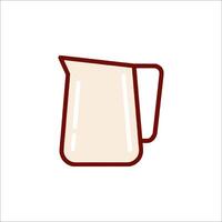 Milk pitcher icon illustration vector