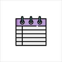 A calendar icon with a pen on top vector