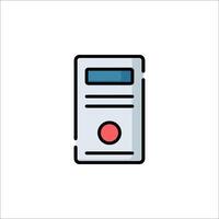 A computer icon on a white background vector
